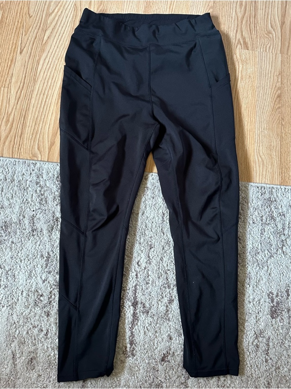 POP Fit Women’s Black High-Waist Performance Leggings